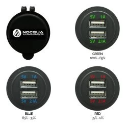 Nocqua Pro Power Dual USB Adapter -Aqua Adventures nocqua pro power dual usb adapter 3