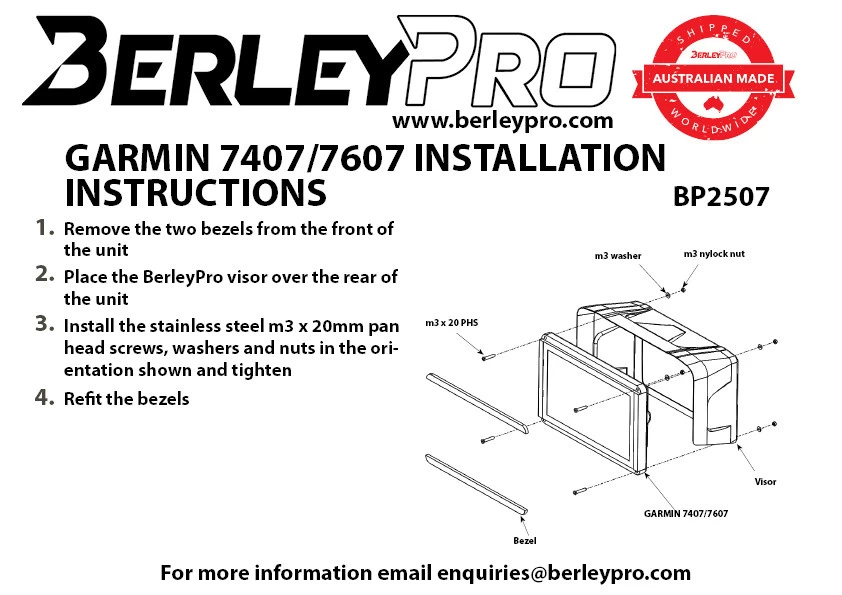 BerleyPro Garmin GPSMAP Visors 6 BerleyPro Garmin GPSMAP Visors - Image 4