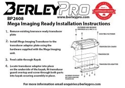BerleyPro Humminbird Mega Transducer Mount -Aqua Adventures berleypro humminbird mega transducer mount 3