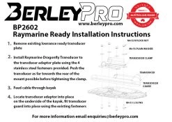 BerleyPro Raymarine Ready Transducer Mount - Disc -Aqua Adventures berleypro raymarine ready transducer mount disc 3