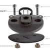 Chinook 2-Bolt Base Assembly Without Tool 2 Chinook 2-Bolt Base Assembly Without Tool -Aqua Adventures chinook 2 bolt base assembly without tool