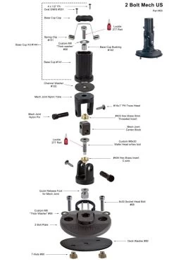Chinook Mast Base 2-Bolt Mechanical