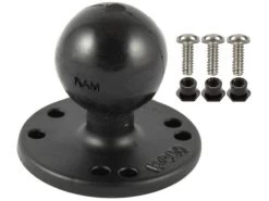 RAM Mounts 2.5" Round Base AMPs Hole Pattern 1.5" Ball Garmin Fishfinders