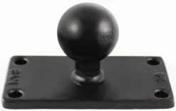 RAM Mounts C Size 1.5" Ball On Rectangular Plate With 1.5" X 3.5" 4-Hole Pattern - Helix 7