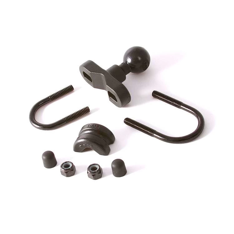 RAM Mounts Ram U-Bolt Rail Base With 1'' Ball 3 RAM Mounts Ram U-Bolt Rail Base With 1'' Ball