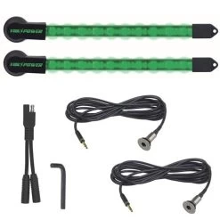 YakPower 2-Piece LED Light Kit Green 10"
