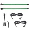YakPower 2-Piece LED Light Kit Green 20"