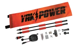 YakPower Lightning Rod PRO Extendable Powered 360 Degree Safety Light And Safety Flag -Aqua Adventures yakpower lightning rod pro extendable powered 360 2